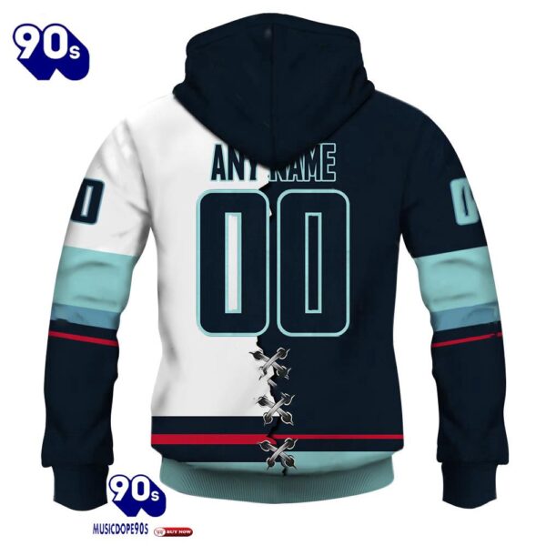 Seattle Kraken Personalized NHL Mix Jersey Hoodie Set