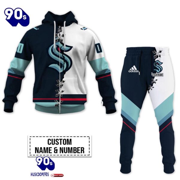 Seattle Kraken Personalized NHL Mix Jersey Hoodie Set