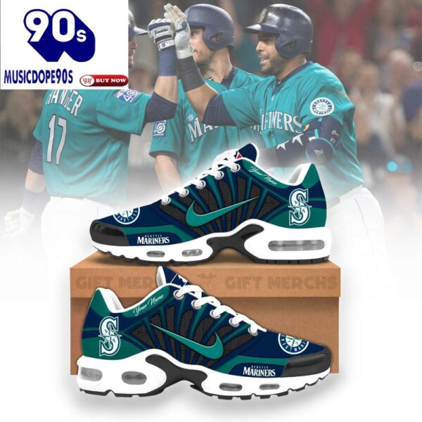 Seattle Mariners Custom Nike Air Max Plus Shoes For Fans