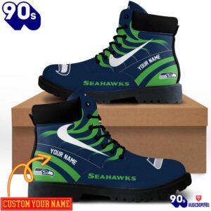 Seattle Seahawks Custom Boots Shoes…