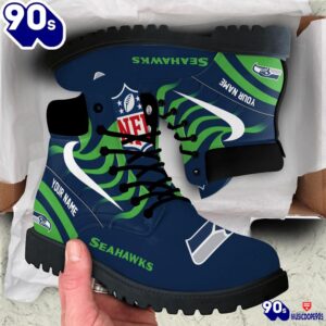 Seattle Seahawks Custom Boots Shoes Idea Gift For Fan