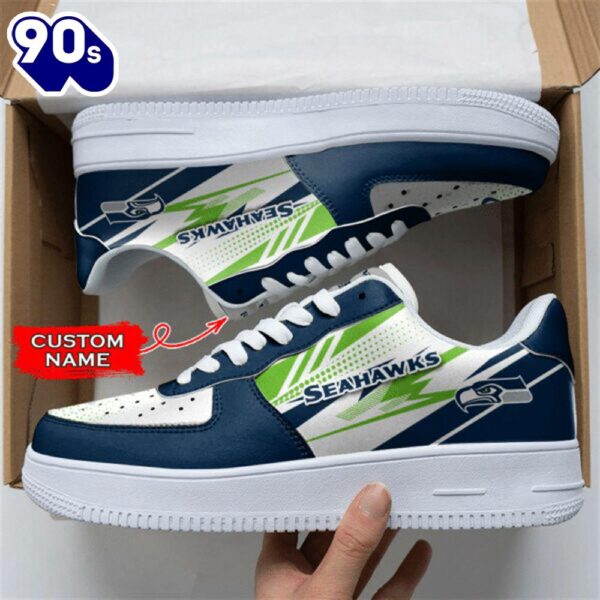 Seattle Seahawks NFL Personalized Air Force 1 Shoes