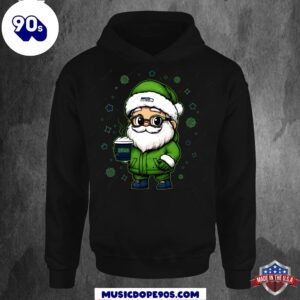 Seattle Seahawks Santa Christmas Football…