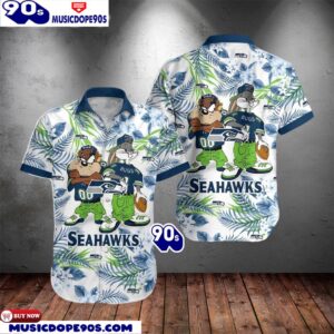 Seattle Seahawks Taz And Bugs NFL Teams Hawaiian Shirt