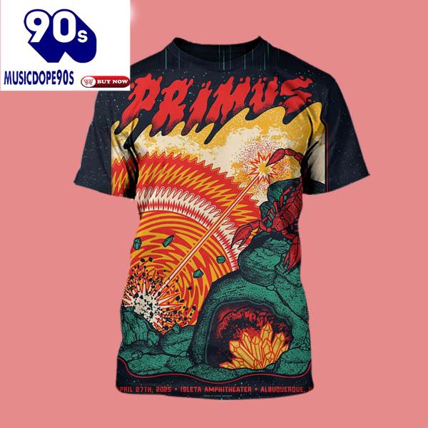 Sessanta V2.0 Event Primus Band Show At Isleta Amphitheater In Albuquerque NM On April 27 2025 Shirt Sessanta V2.0 Event Primus Band Show At Isleta Amphitheater In Albuquerque NM On April 27 2025 Shirt