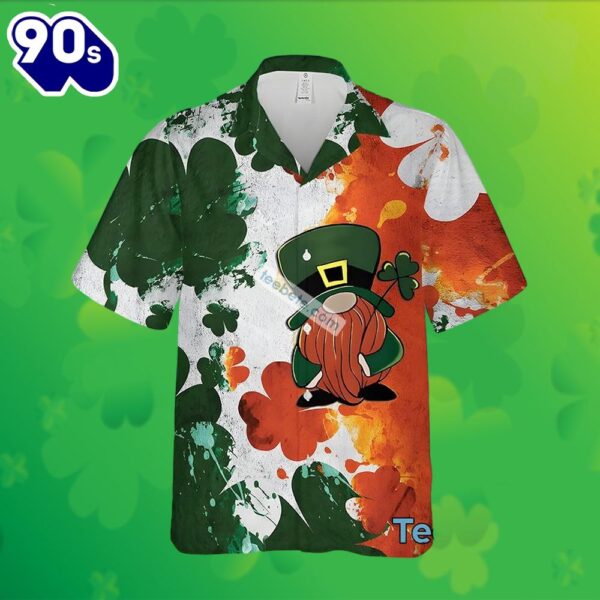 Shamrock Gnome St Patrick Green Hawaii Shirts Mens Fashion 2025