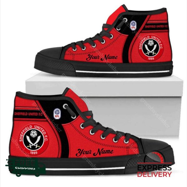 Sheffield United F.C Personalzied High Top Canvas Shoes