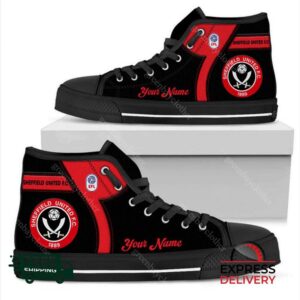 Sheffield United F.C Personalzied High Top Canvas Shoes