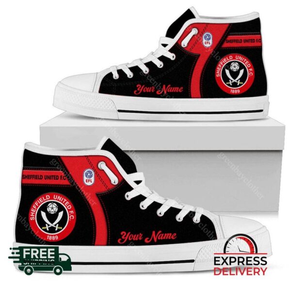 Sheffield United F.C Personalzied High Top Canvas Shoes