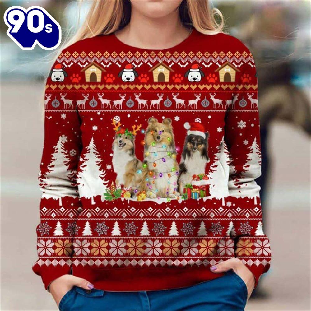 Shetland Sheepdog Ugly Premium Sweater Shetland Sheepdog Ugly Premium Sweater