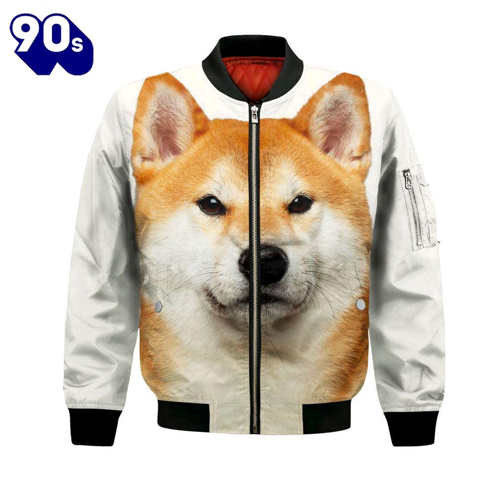 Shiba Inu - Unisex 3D Graphic Bomber Jacket Shiba Inu - Unisex 3D Graphic Bomber Jacket