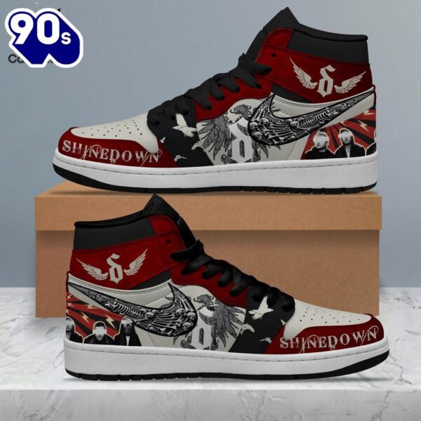Gift Summer Shinedown Nike Skull Design Air Jordan 1 High Top
