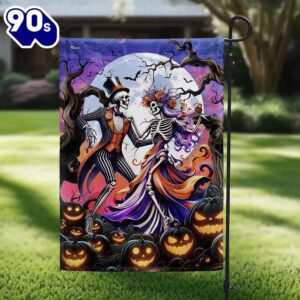 Halloween Skeleton Couple Dancing Halloween…