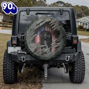 Skull American Flag Spare Tire…