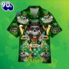 Skull Irish Whiskey Shamrock St Patrick Green Puritan Hawaiian Shirts 2025