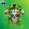 Skull Saint Shamrock St Patrick Green Hawaiian Shirts For Sale 2025