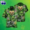 Skull Shamrock Beer St Patrick Green Top Gun Hawaiian Shirt 2025