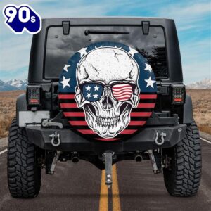 Skull With American Flag And…