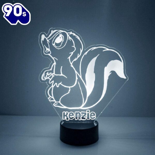 Skunk Night Light Personalized Free Led Night Lamp  Gift Christmas