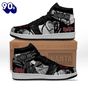 Slenderman Shoes Custom Horror Fans Sneakers