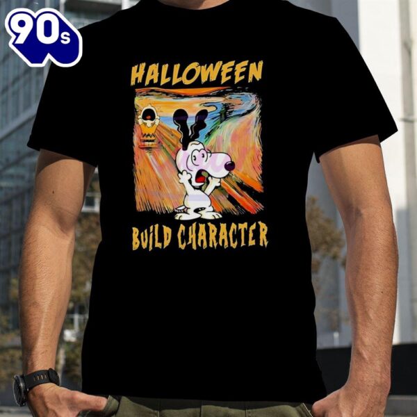 Snoopy And Charlie Brown Halloween Build Character T-Shirts