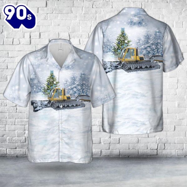 Snowcat Bombardier Br275 Snow Groomer Christmas Hawaiian Shirt