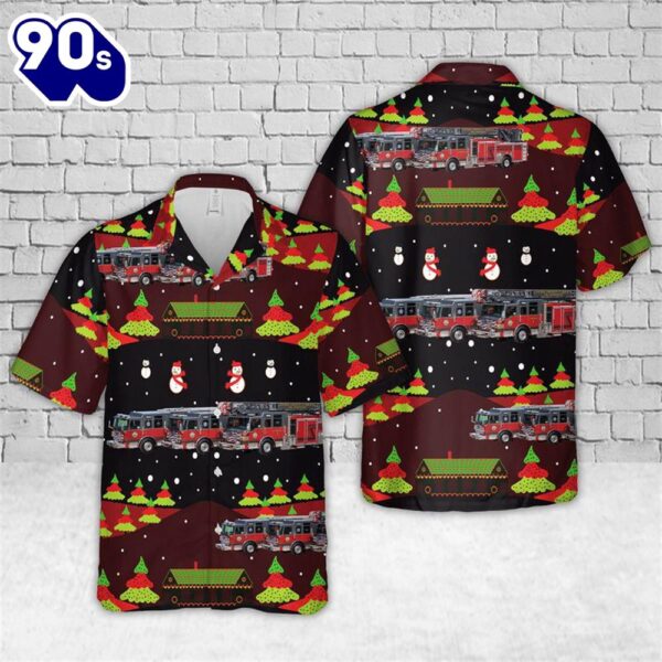 Soldotna, Alaska, Central Emergency Services Fire Department Christmas Hawaiian Shirt