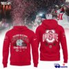 Special Rose Bowl Champions Ohio State Buckeyes Football Red Hoodie, Long Pants, Cap