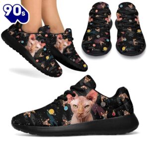 Sphynx Cat Sneakers Sporty Shoes For Cat Lover