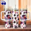 Spider Man Into The Spider Movie Custom Stanley Quencher 40oz Stainless Steel Tumbler With Handle  For Fans