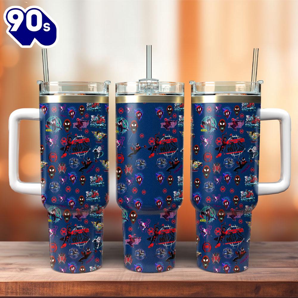 Spider Man Movie Custom Stanley Quencher 40oz Stainless Steel Tumbler For Fans Spider Man Movie Custom Stanley Quencher 40oz Stainless Steel Tumbler For Fans