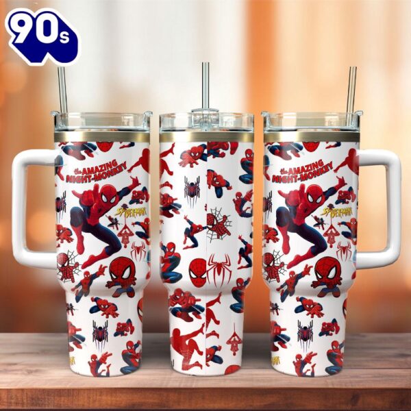 Spider Man Movie Custom Stanley Quencher 40oz Stainless Steel Tumbler  1 For Fans