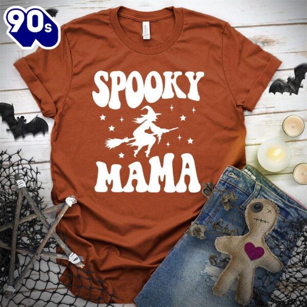 Spooky Mama T-Shirt  Gift For Halloween