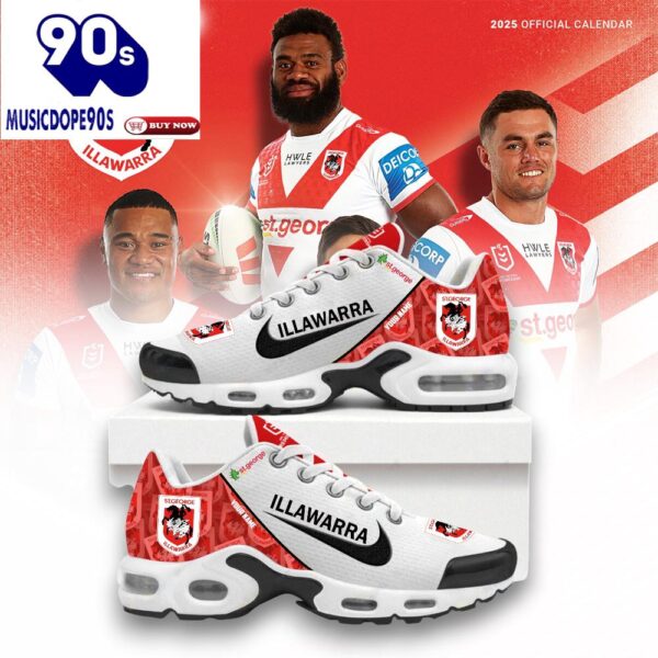 St. George Illawarra Dragons Custom Name Air Max Plus Shoes For Fans