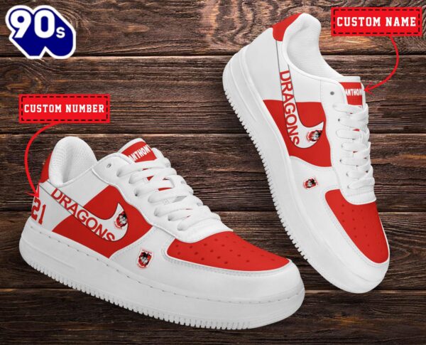 St George Illawarra Dragons NRL Personalized Air Force 1 Shoes