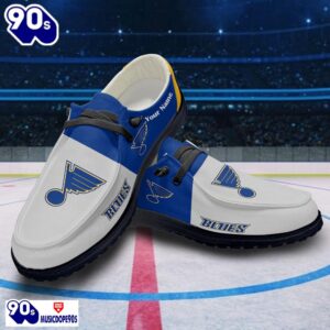 St Louis Blues NHL Hey Dude Shoes Custom Name Perfect Gift