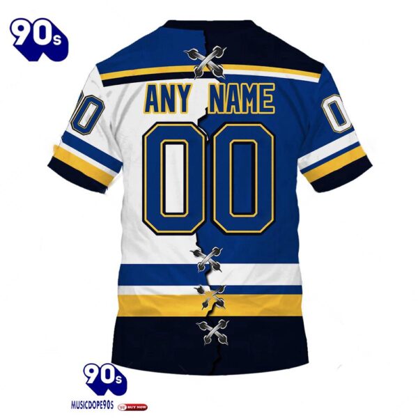 St Louis Blues Personalized NHL Mix Jersey