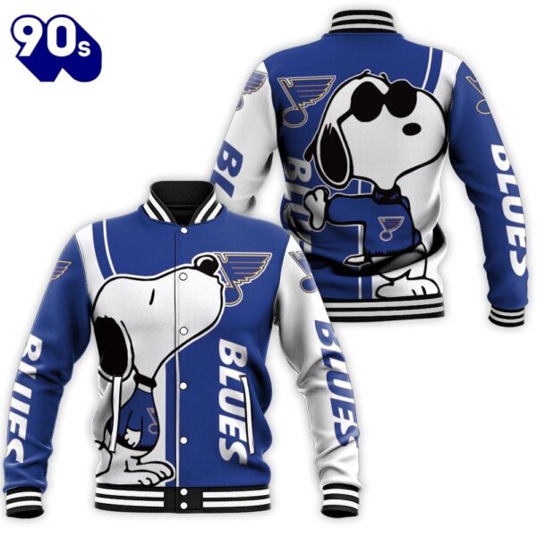 St Louis Blues Snoopy Lover 3D Printed Baseball Jacket For Men Women