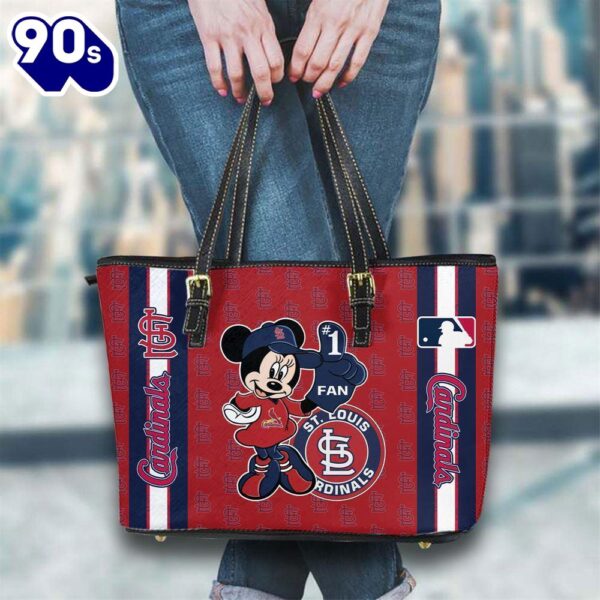 St. Louis Cardinals Mlb Minnie Women Leather Tote Bag