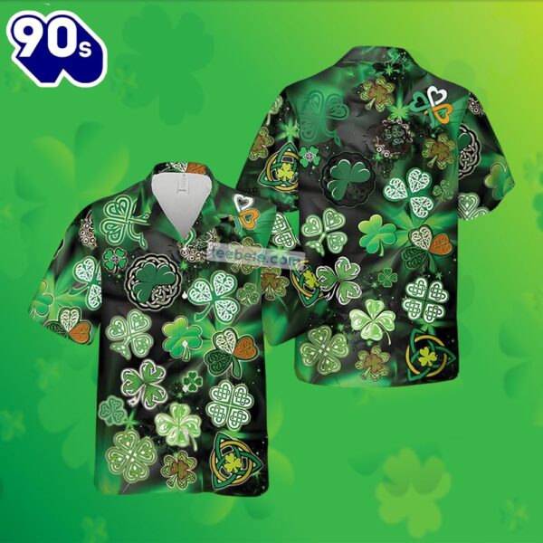 St Patrick Celtic Shamrock Green Sloth Hawaiian Shirt 2025