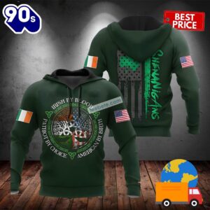 St Patrick Day Irish By Blood Green 3D Cool Hoodie 2025