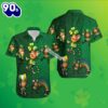 St Patrick Leprechaun Gold Coin Shamrock Green Hawaiian Shirt Dad 2025