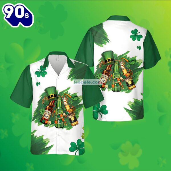 St Patrick Whiskey Shamrock Green Real Hawaiian Shirts 2025