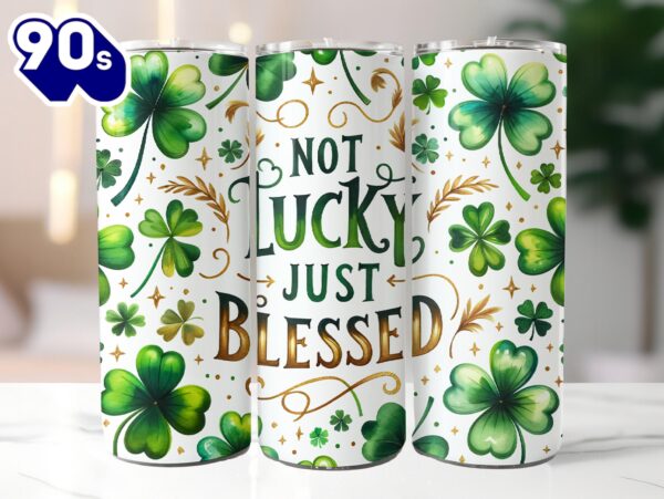 St. Patrick’s 20 Oz Skinny Tumbler, Shamrock Tumbler, St Patrick’s Day Tumbler