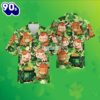 St Patricks Cow Pot Of Gold Green Hawaiian Strength Shirts 2025