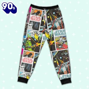 Star Wars Classic Star Wars Characters Retro Comic Book Style Pajamas Set - Movie Cartoon Holiday Pajamas