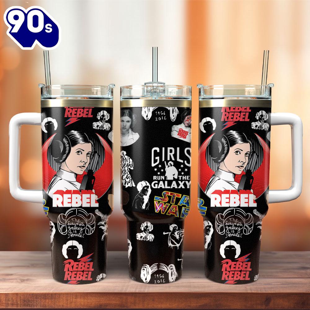 Star Wars Movie leia Mother Day Custom Stanley Quencher 40oz Stainless Steel Tumbler For Fans Star Wars Movie leia Mother Day Custom Stanley Quencher 40oz Stainless Steel Tumbler For Fans
