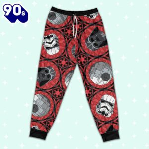 Star Wars Red Stained Glass Empire Pajamas Set - Movie Cartoon Holiday Pajamas