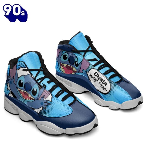 Stitch Air Jordan 13 Sneakers Comic Style Shoes