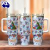 Stitch Cartoon Christmas Custom Stanley Quencher 40oz Stainless Steel Tumbler